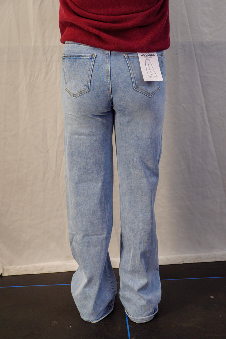 Goodies Wide leg stretcht jeans
