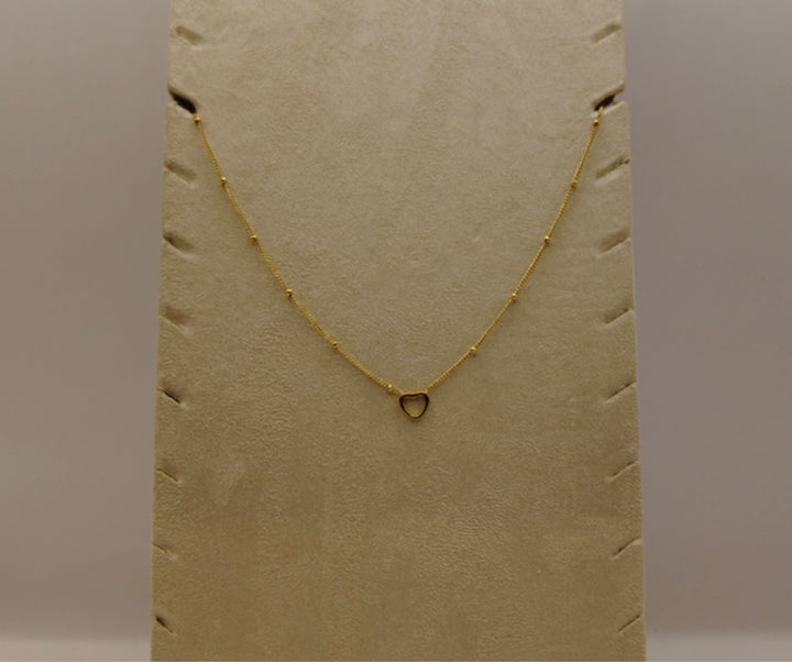 Minimalistische Stainless Steel Ketting – Goudkleurig met Ring Hanger