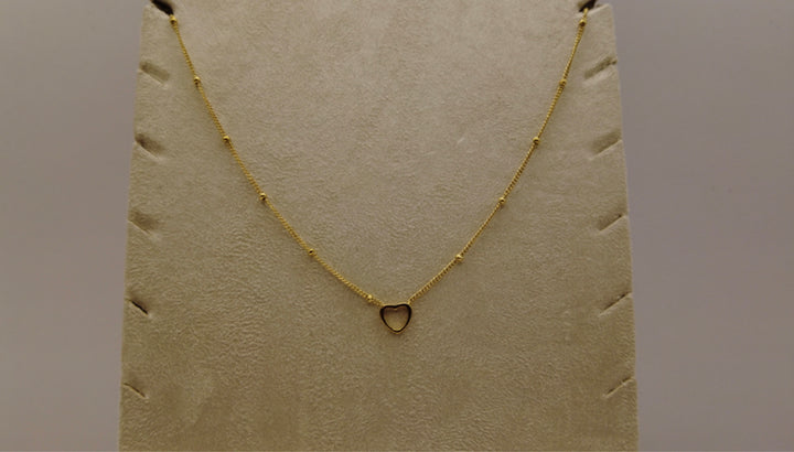 Minimalistische Stainless Steel Ketting – Goudkleurig met Ring Hanger
