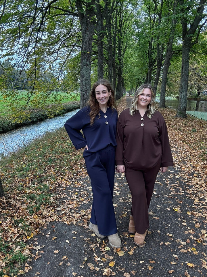 💙 Navy Blauw Loungepak – Tijdloos, Comfortabel & Zelfverzekerd