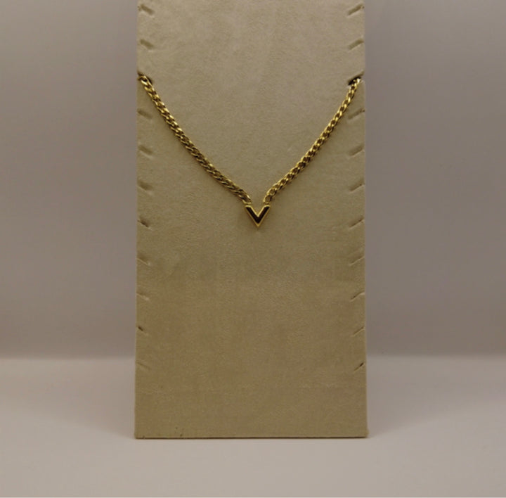 Stainless Steel V-Ketting – Goudkleurig Choker Design